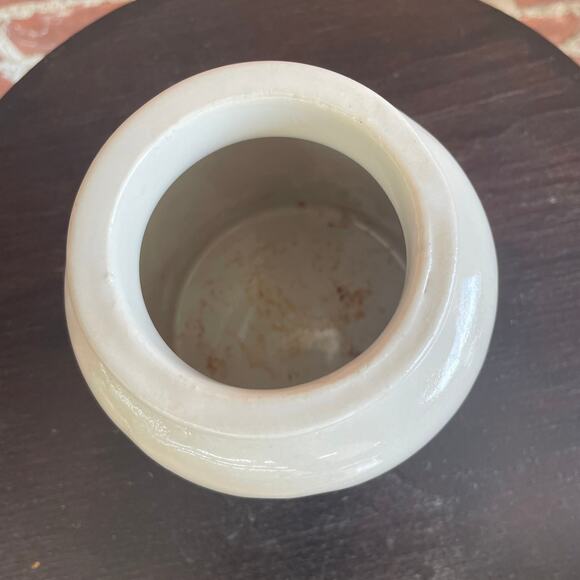 Antique Stoneware Crock Jar with Rolled Lip – Embossed "LAB" Base - Picture 5 of 6